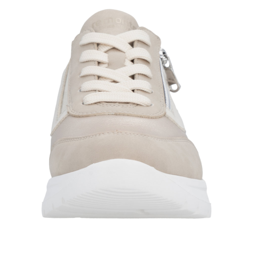 Derby avec fermeture éclair beige combiné - Photo 6